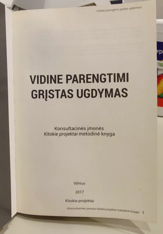 Vidine parengtimi grįstas ugdymas - Autorių Kolektyvas, knyga 3