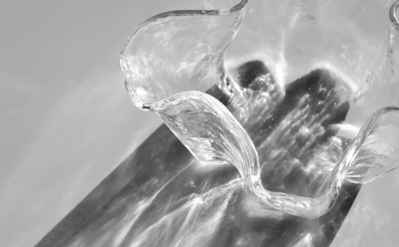 Vintage Muurla Finland Pertti Kallioinen krištolo vaza dubuo Eva - , namai ir interjeras 6