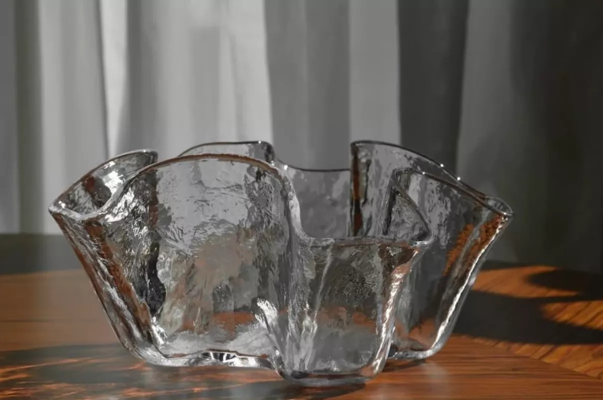 Vintage Muurla Finland Pertti Kallioinen krištolo dubuo vaza Eva - , namai ir interjeras 2