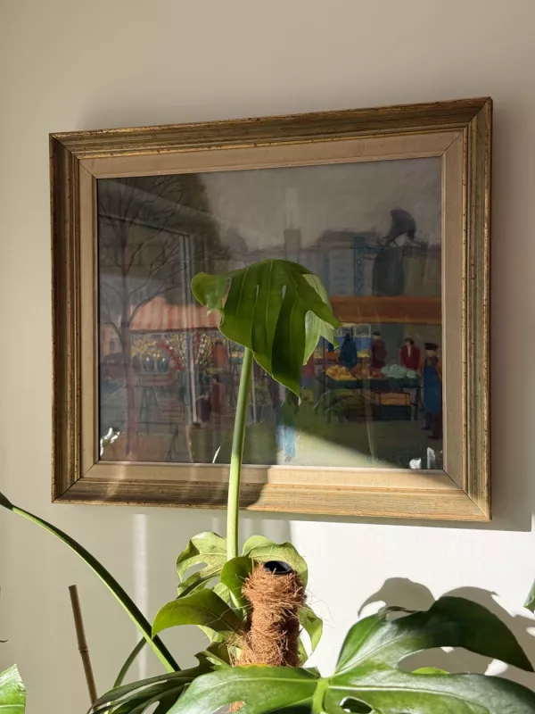 Vintage švedų tapytojo paveikslas - , namai ir interjeras 2