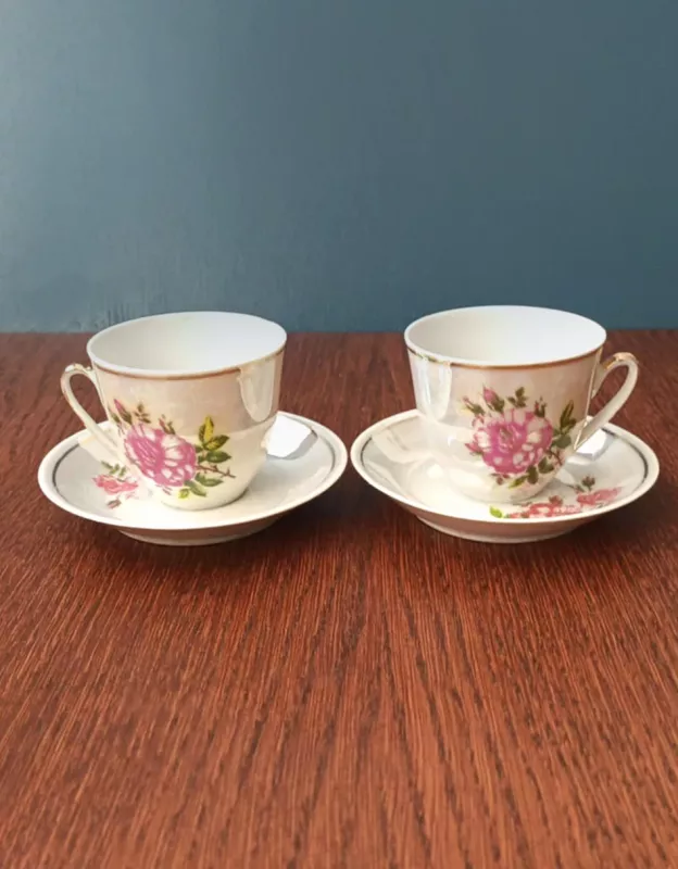 Puodeliai su lėkštute, 120ml, 2vnt., Armfarfor - , namai ir interjeras 3