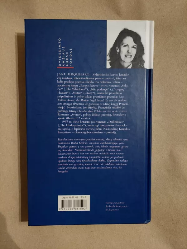 Dailininkas - Jane Urquhart, knyga 3