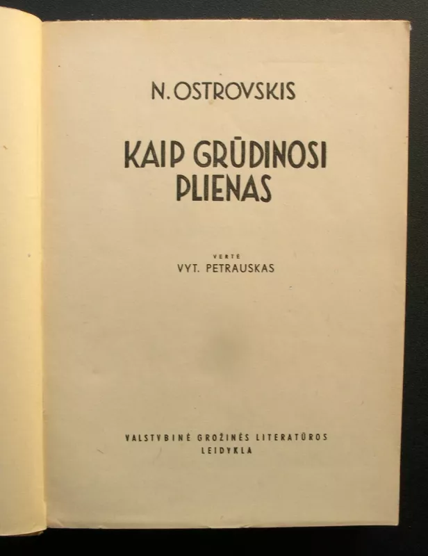 Kaip grūdinosi plienas - Nikolajus Ostrovskis, knyga 3