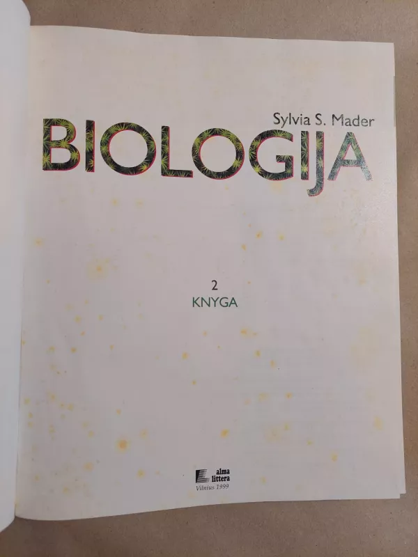 Biologija 2 knyga - Sylvia S. Mader, knyga 5