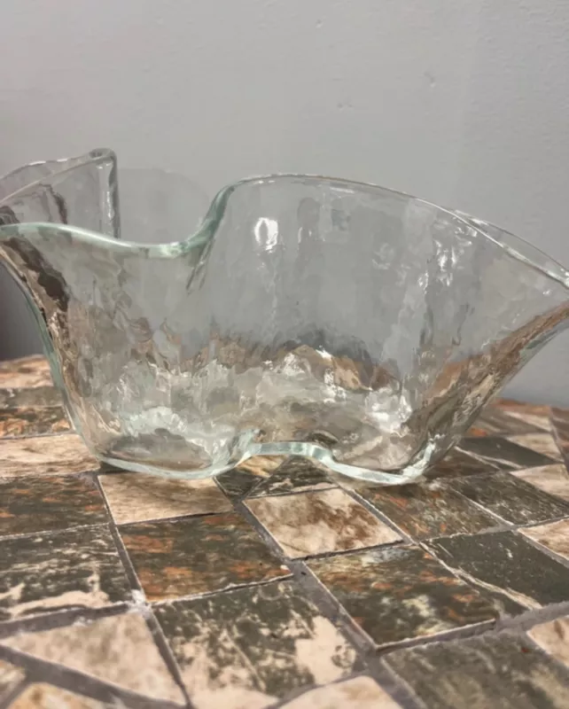 Vintage Muurla Pertti Kallioinen krištolo vaza dubuo Eva - , namai ir interjeras 3