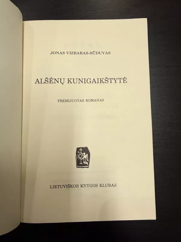 Alšėnų kunigaikštytė - Jonas Vizbaras-Sūduvas, knyga 3