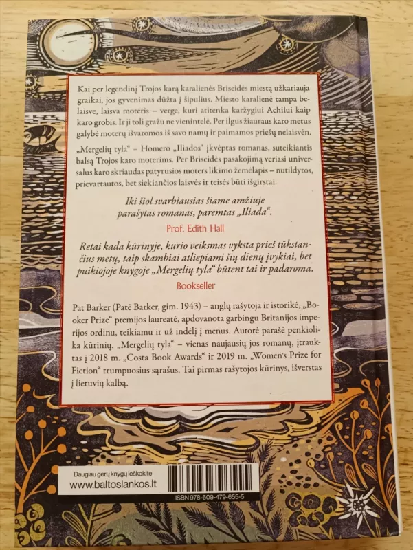 Mergelių tyla - Pat Barker, knyga 3