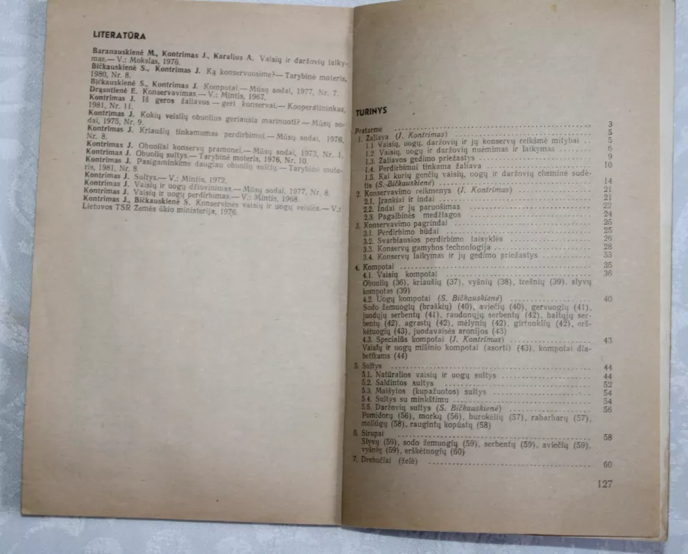 Vaisių, uogų ir daržovių perdirbimas - J. Kontrimas, knyga 5