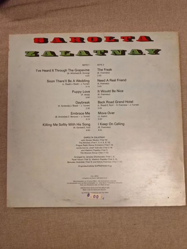 with Sandor Revesz - Sarolta Zalatnay, plokštelė 3