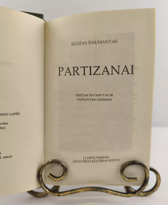 Partizanai - Juozas Daumantas, knyga 3