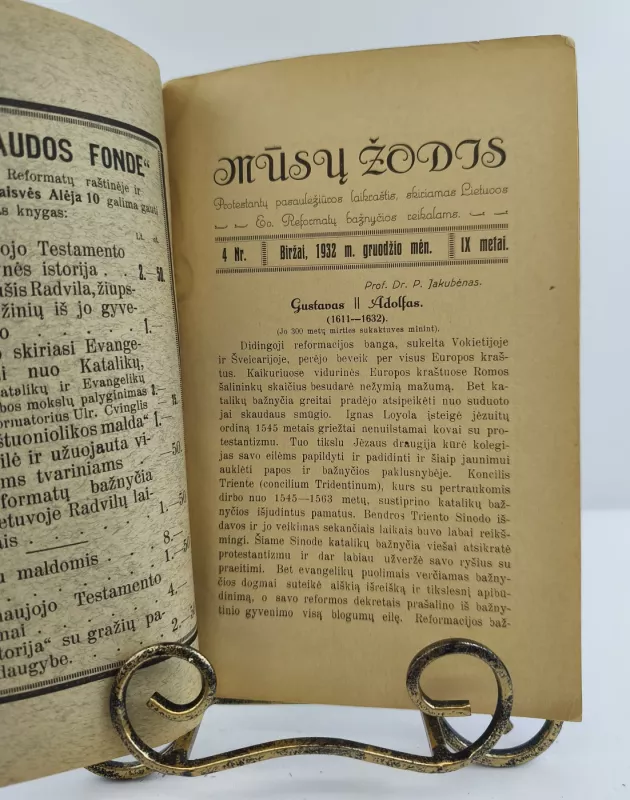 Mūsų žodis Nr. 4, 1932m. gruodžio mėn. - Autorių kolektyvas (įvairūs), knyga 2