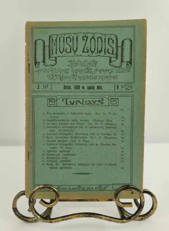 Mūsų žodis Nr.2, 1928m. spalių mėn. - Autorių kolekyvas, knyga 3