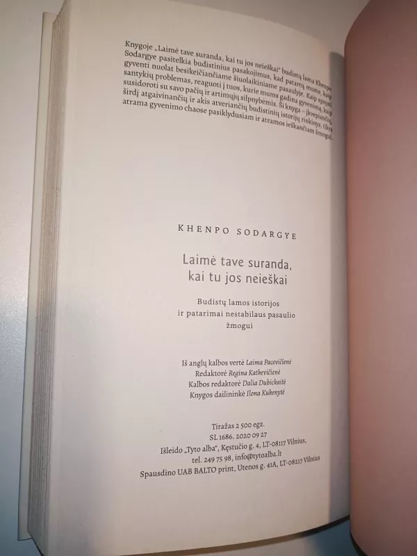 Laimė tave suranda, kai tu jos neieškai - Khenpo Sodargye, knyga 4