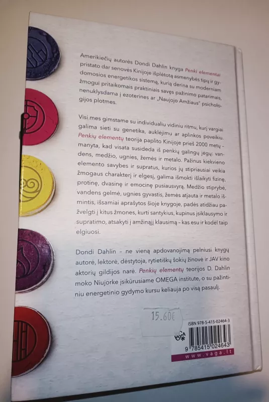 penki elementai - Dondi Dahlin, knyga 3