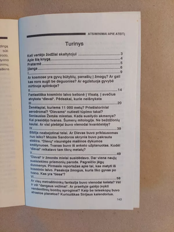 Atsiminimai apie ateitį - Erichas Denikenas, knyga 3