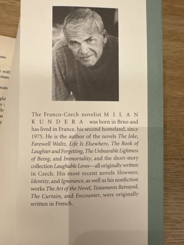 The Unbearable Lightness of Being - Milan Kundera, knyga 4