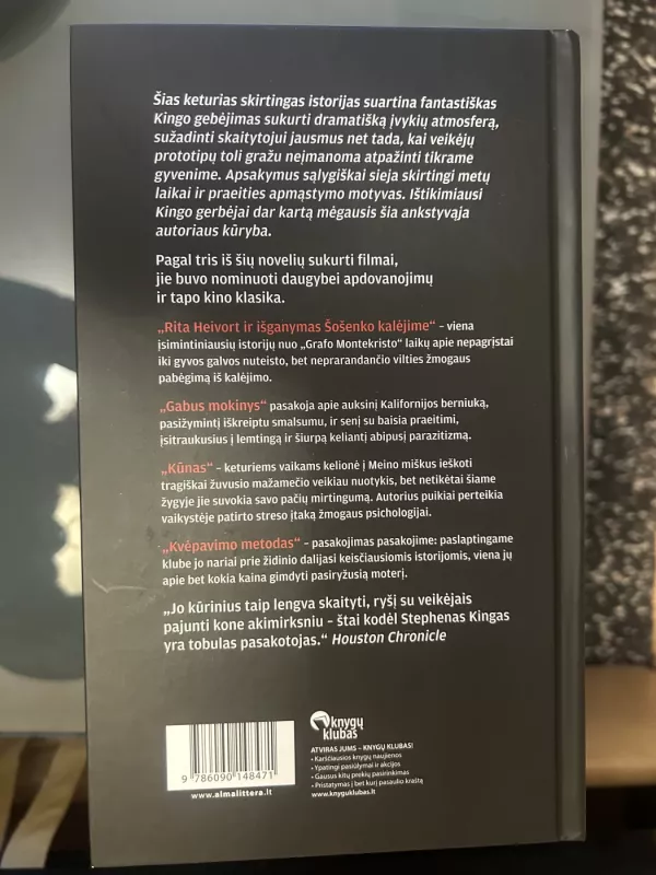 Skirtingi metų laikai - Stephen King, knyga 3