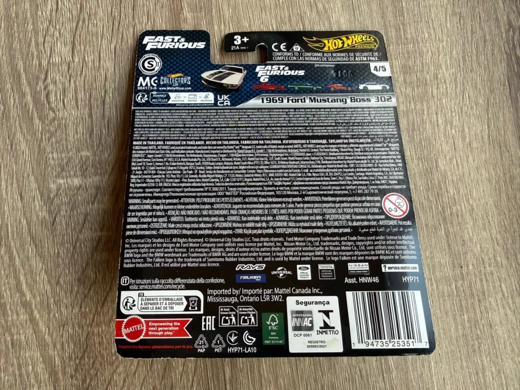 1969 Ford Mustang Boss 302 Fast & Furious Hot Wheels Premium - , namai ir interjeras 6