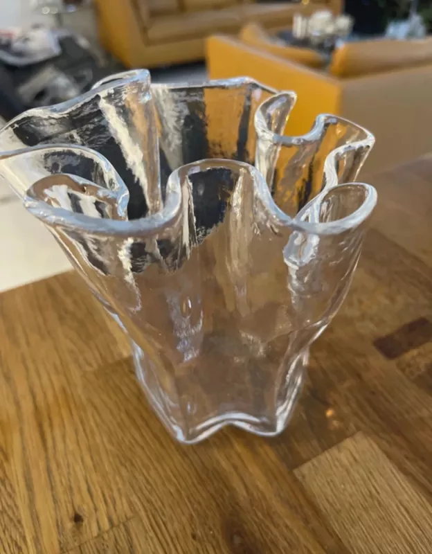 Vintage Muurla Finland Pertti Kallioinen krištolo vaza Eva - , namai ir interjeras 2