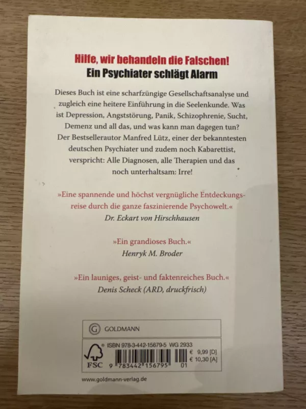 IRRE! Wir behandeln die Falschen - Manfred Lütz, knyga 3