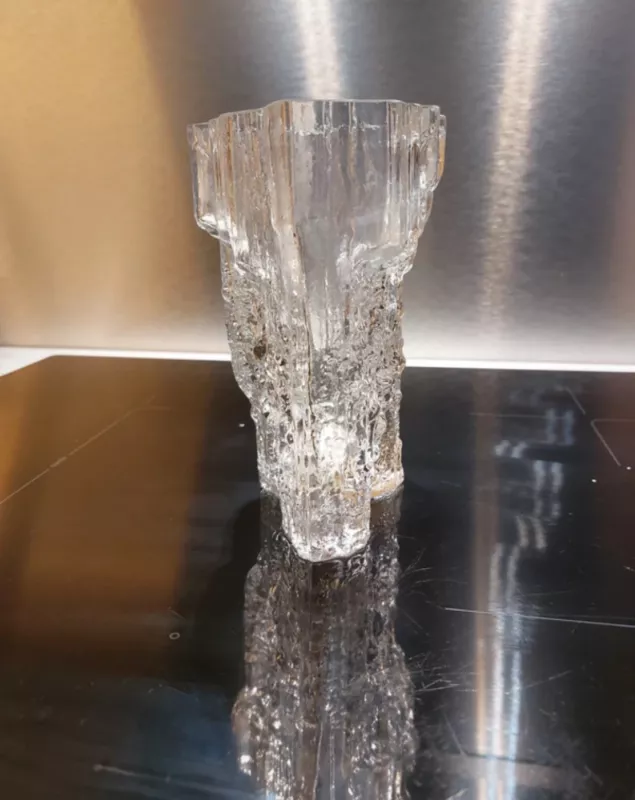 Vintage Iittala Tapio Wirkkala autorinė krištolo vaza Pinus - , namai ir interjeras 4