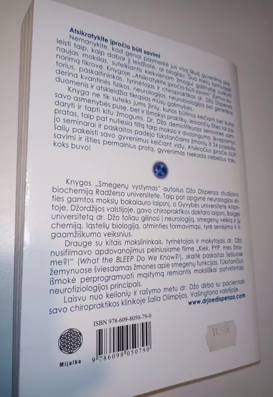 ATSIKRATYKITE ĮPROČIO BŪTI SAVIMI - Dr. Joe Dispenza, knyga 3