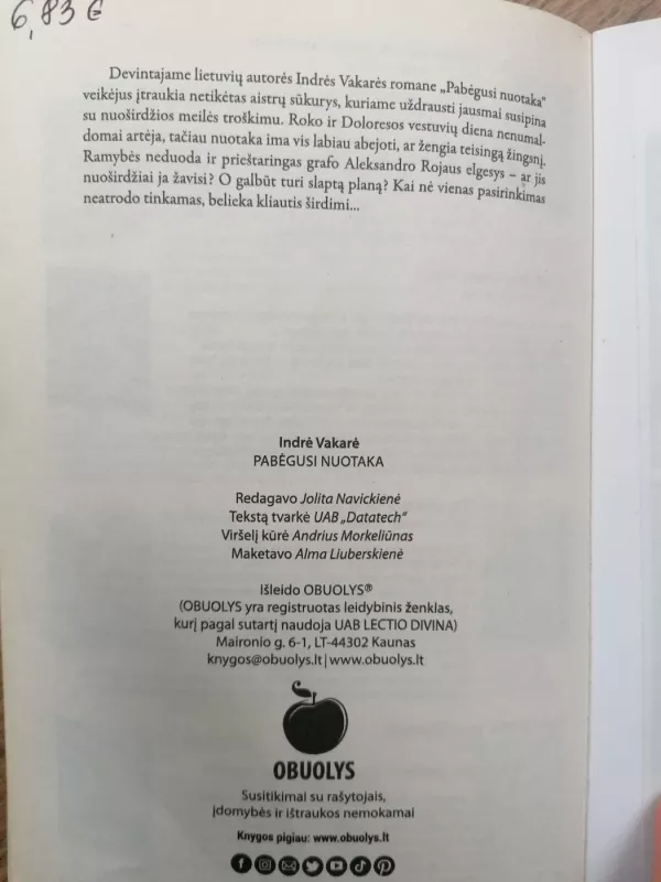 Pabėgusi nuotaka - Indrė Vakarė, knyga 6