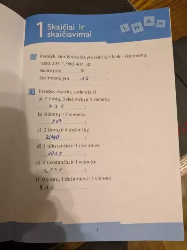 Matematikos uždavinynas 3 klasei - Džeralda Kuzavinienė, knyga 3