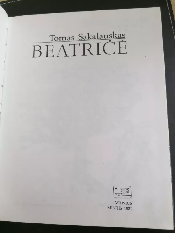 Beatričė - Tomas Sakalauskas, knyga 3