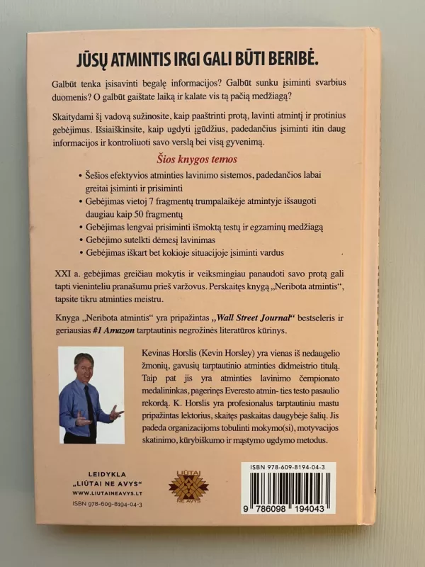 Neribota atmintis - Kevin Horsley, knyga 4