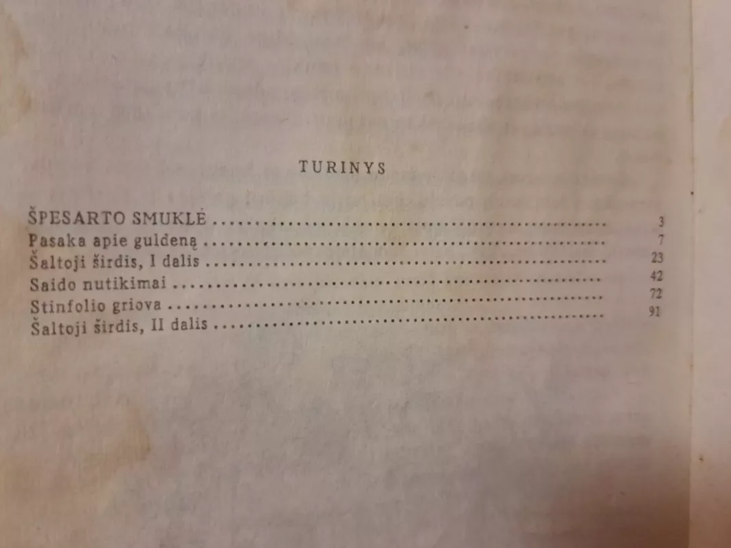 Špesarto smuklė - V.Haufas, knyga 3