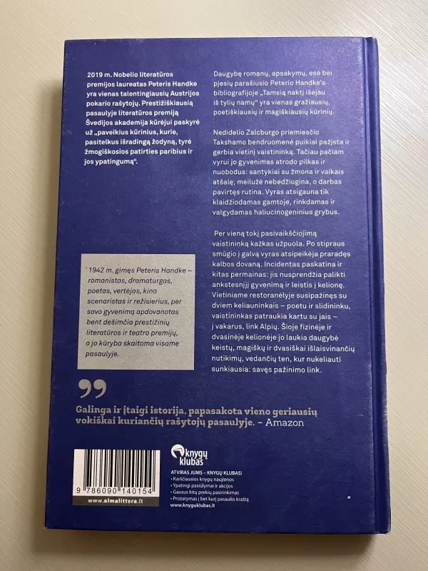 Tamsią naktį išėjau iš tylių namų - Peter Handke, knyga 5