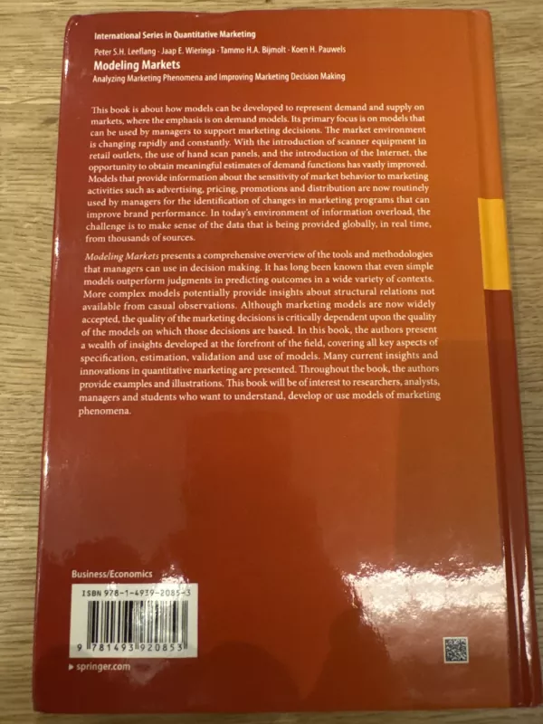 Modeling Markets - Peter S.H. Leeflang, Jaap E. Wieringa, Tammo Bijmolt, Koen Pauwels, knyga 3