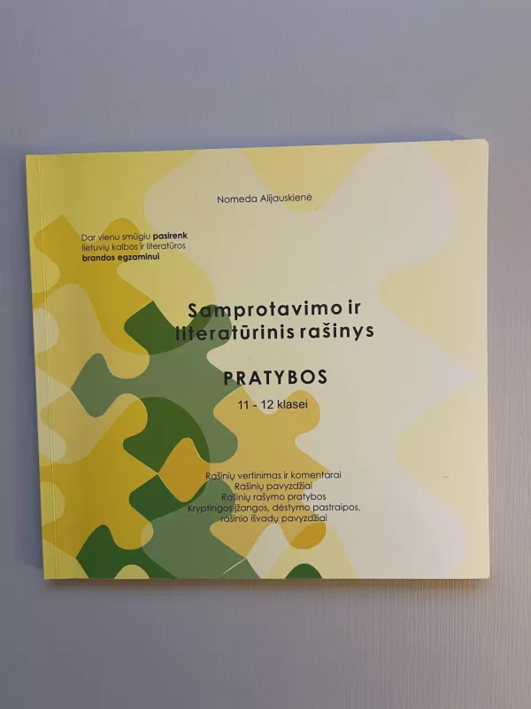 Samprotavimo ir literatūrinis rašinys. Pratybos 11-12 klasei - Nomeda Alijauskienė, knyga 2