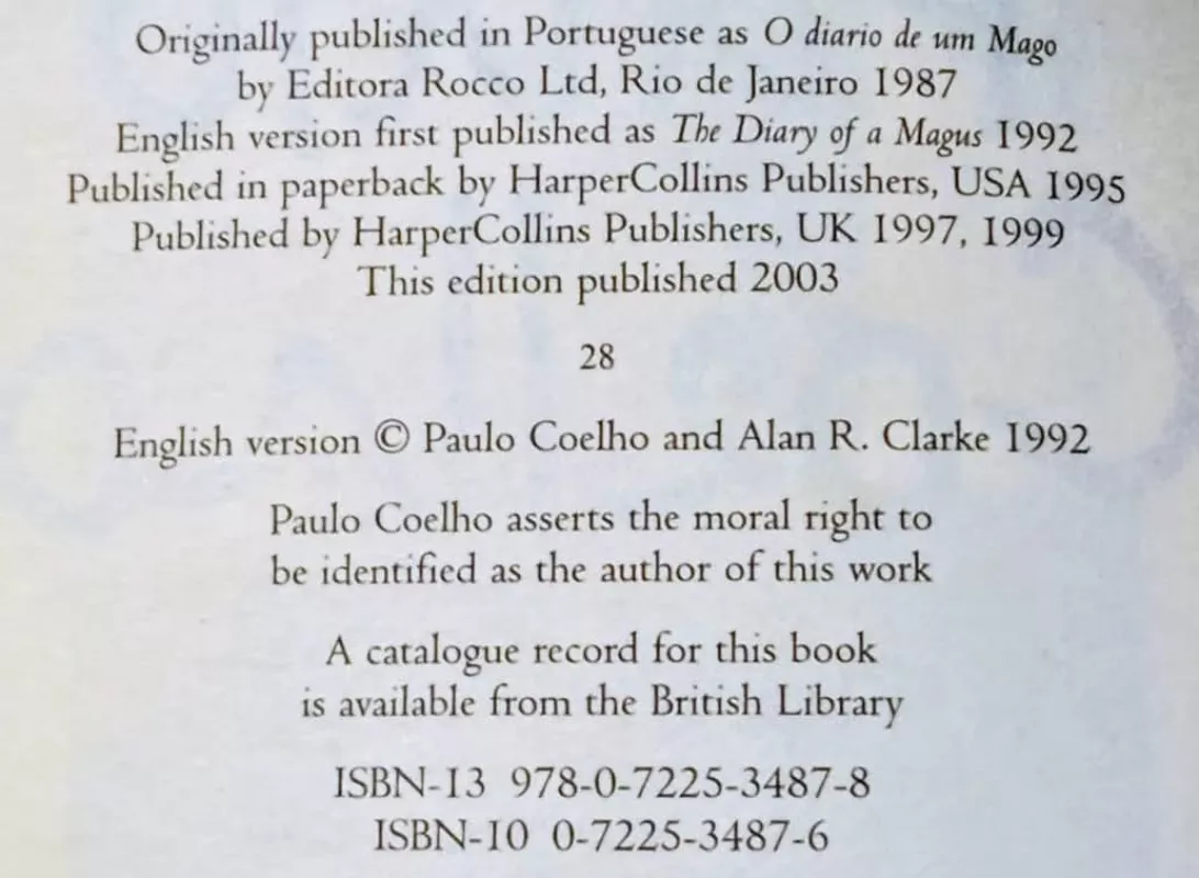 The Pilgrimage - Paulo Coelho, knyga 3