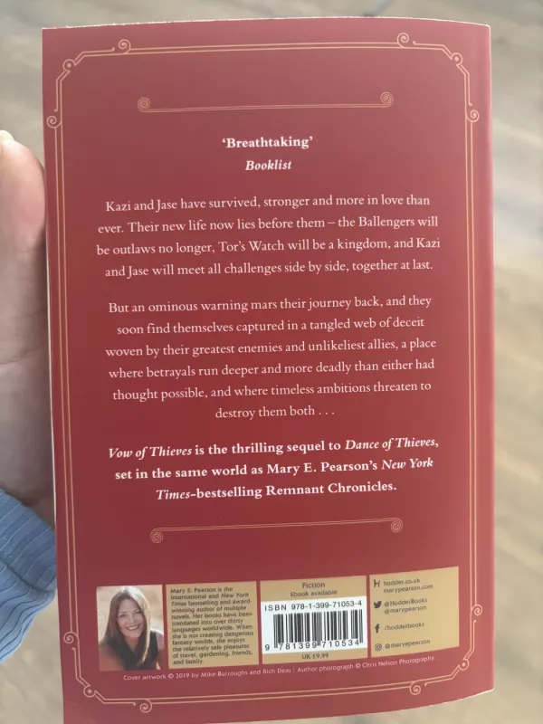 Vow of thieves - Mary E. Pearson, knyga 3