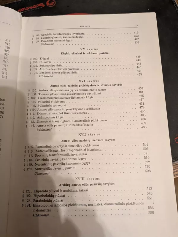 Analizinė Geometrija - P. Katilius, knyga 6