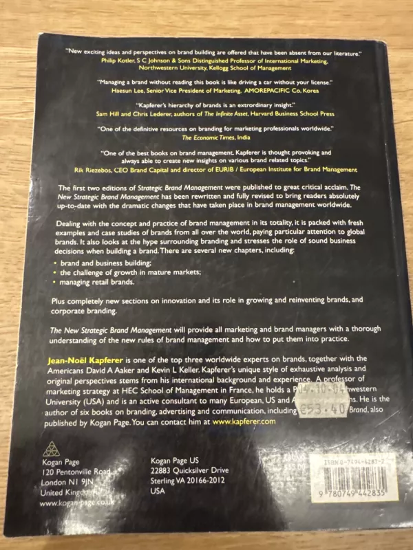 The New Strategic Brand Management - Jean-Noël Kapferer, knyga 3