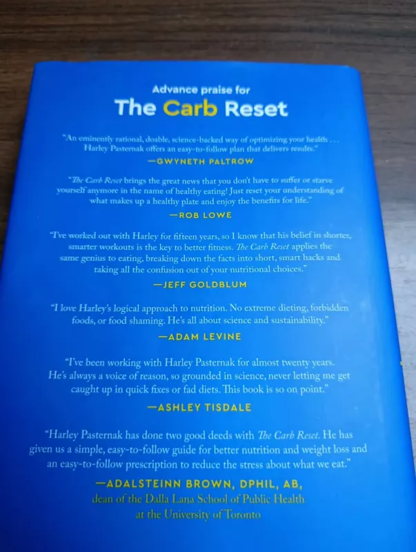 The Carb Reset: Store Less Fat, Burn the Rest, and Harness the Power of Carbs to Lose Weight - Harley Pasternak, knyga 4