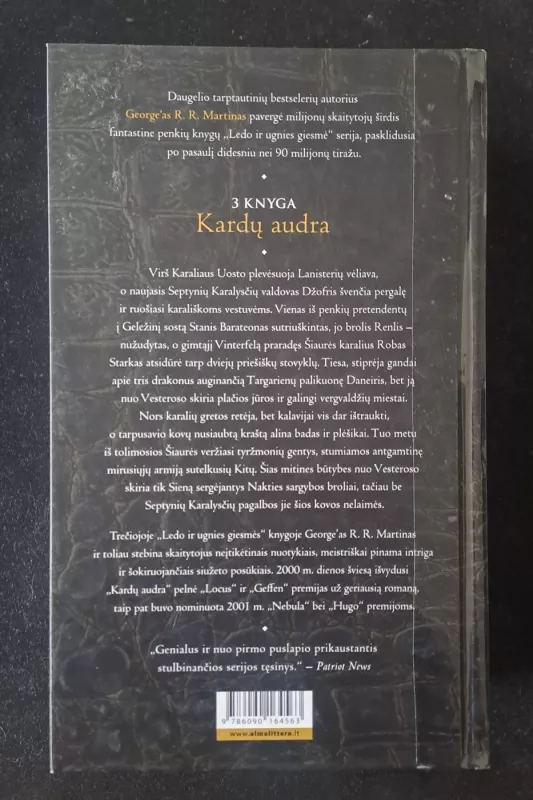 Ledo ir ugnies giesmė ( 3 dalis ) Kardų audra - George R. R. Martin, knyga 3