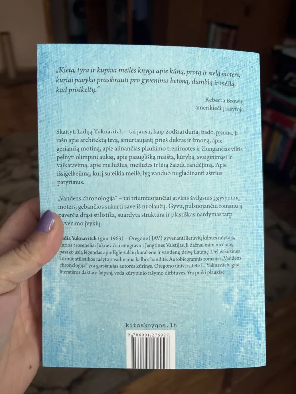 Vandens chronologija - Lidia Yuknavitch, knyga 3