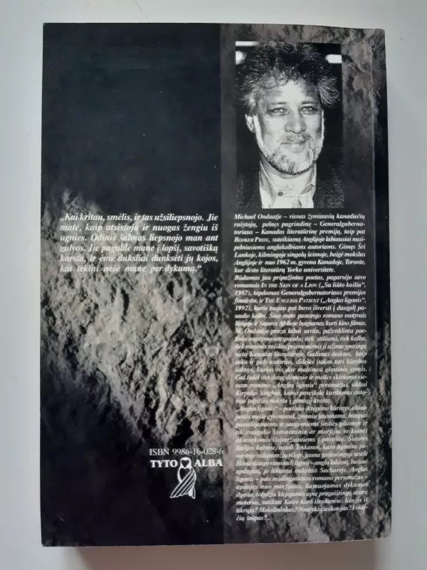 Anglas ligonis - Michael Ondaatje, knyga 3