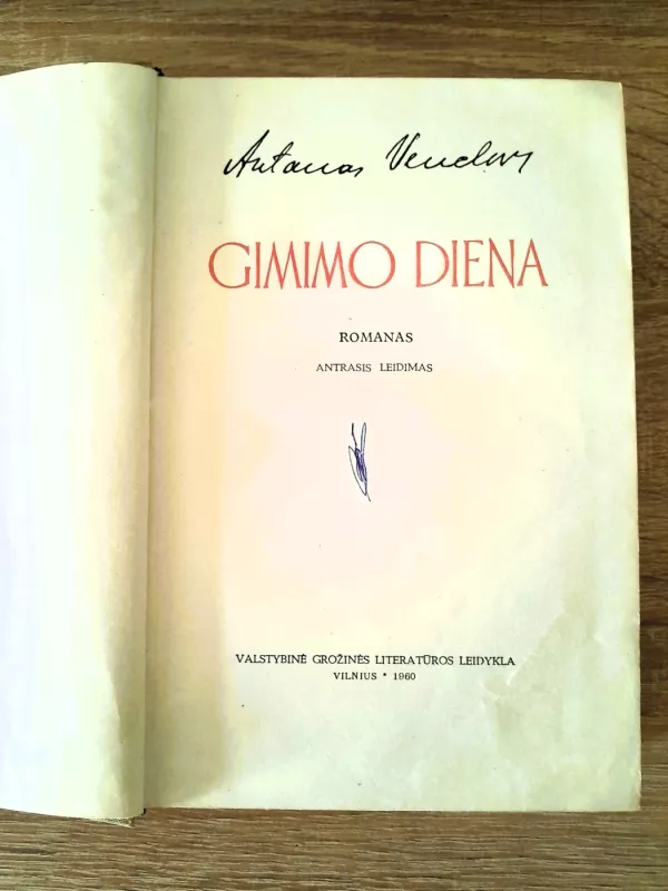Gimimo diena - Antanas Venclova, knyga 3