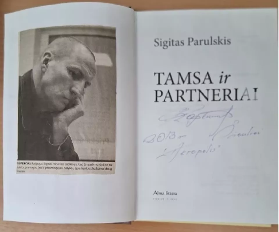 Tamsa ir partneriai - Sigitas Parulskis, knyga 3