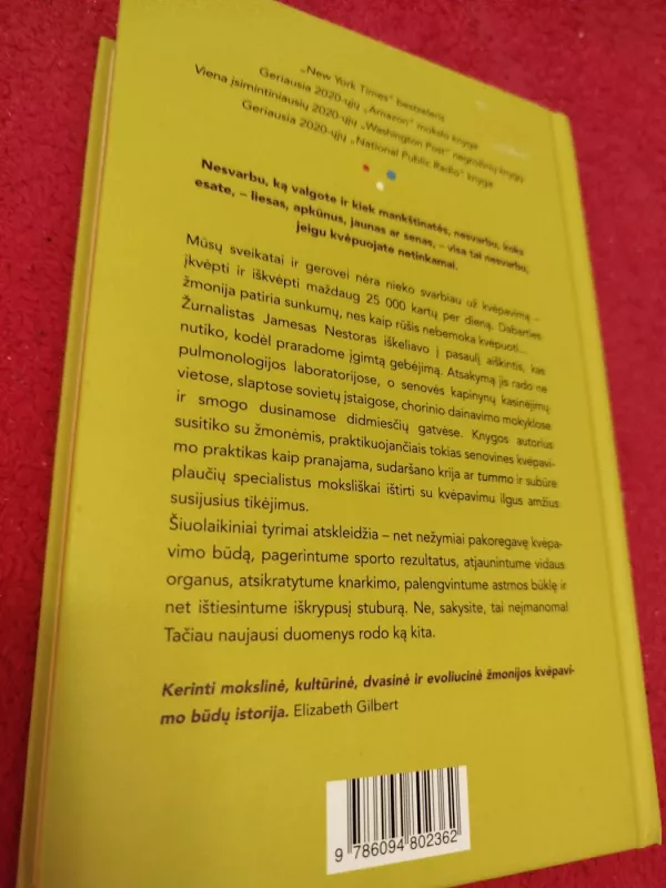 Kvėpavimas - James Nestor, knyga 5