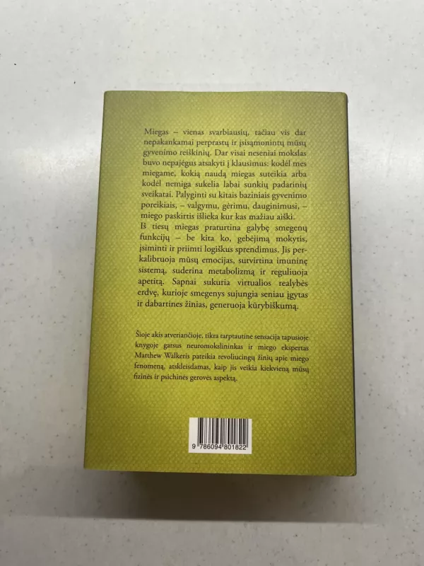 Kodėl mes miegame - Matthew Walker, knyga 3