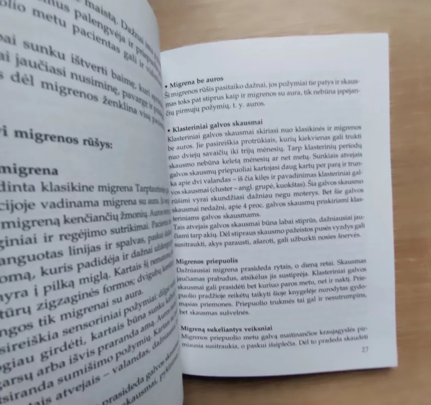 Galvos skausmai ir migrena - Maria Treben, knyga 6
