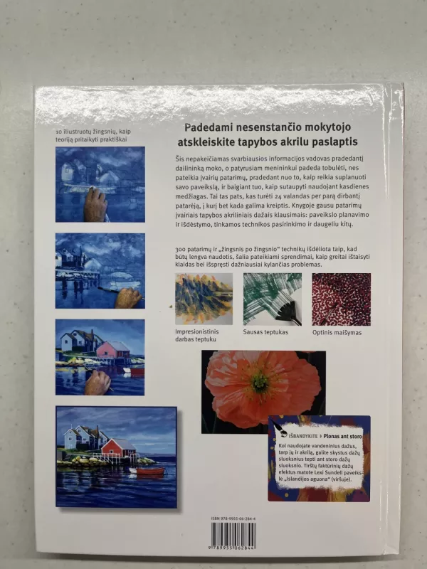 Tapyba akrilu 300 patarimų ir tapymo metodų. - Gill Barron, knyga 3