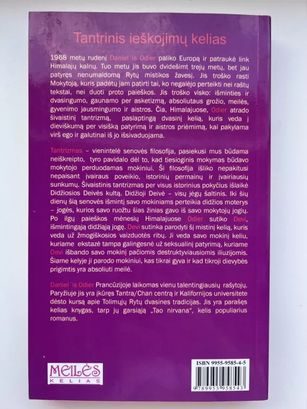 Tantra - Daniel Odier, knyga 3