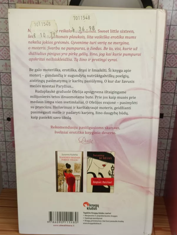 Ofelija mokosi plaukti - Susanna Kubelka, knyga 3